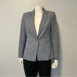 Long Sleeve Buttoned Pocket Simple Blazer Jacket