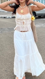 Maxi Linen Skirt