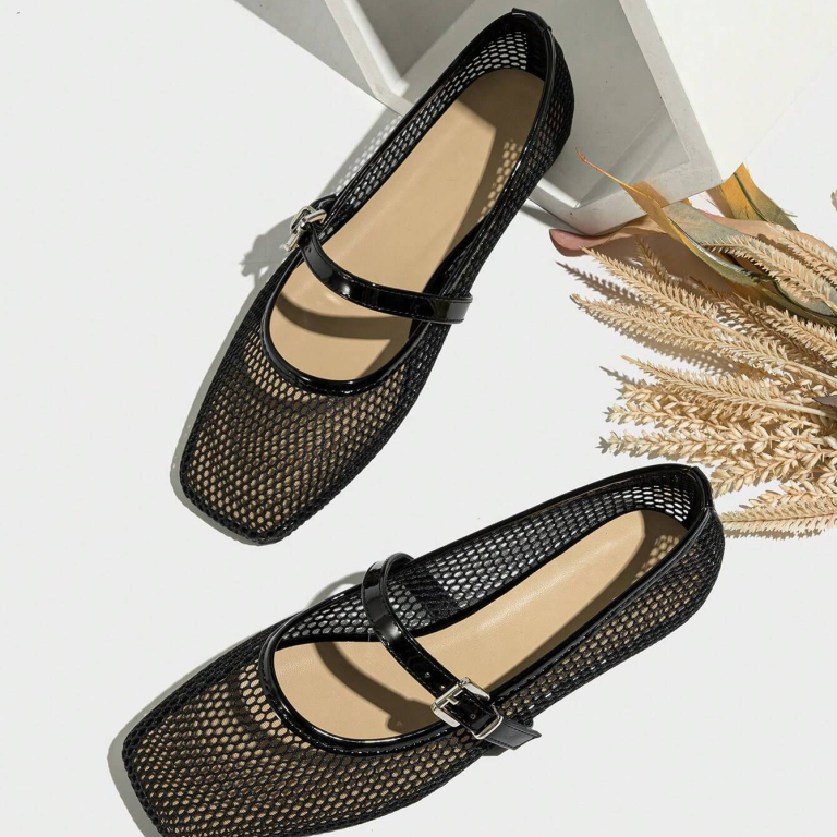 Adorable Mesh Ballet Flats