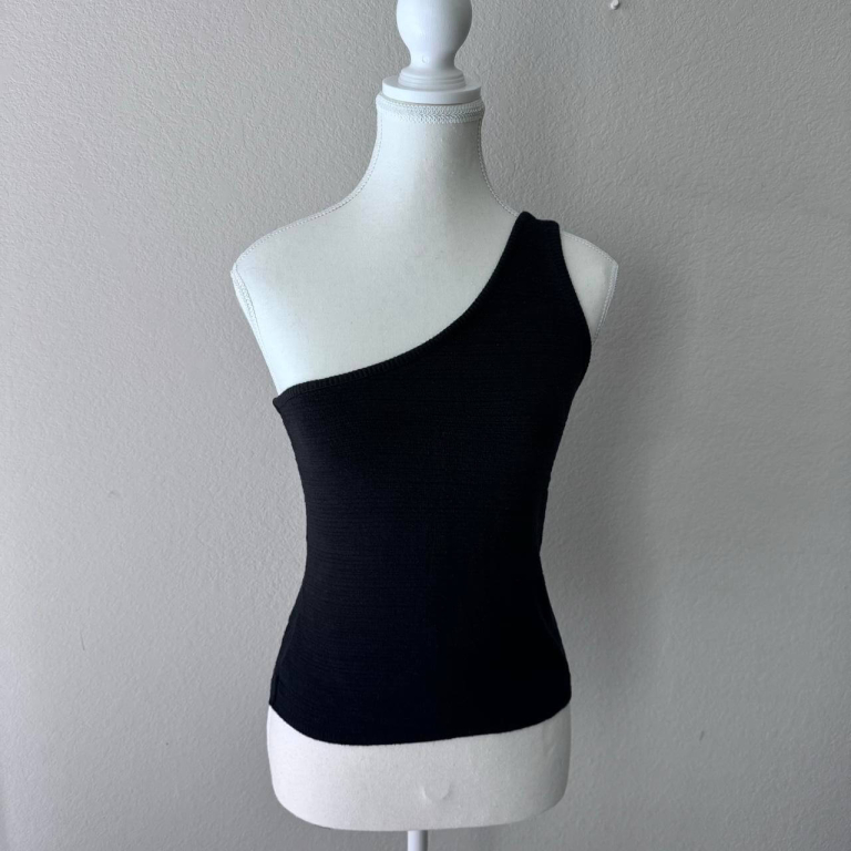 One Shoulder Solid Top