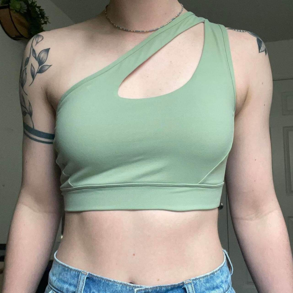 One Shoulder Sports Bra