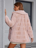 Open Front Fuzzy Coat