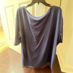 oversized navy blue number 84 off the shoulder