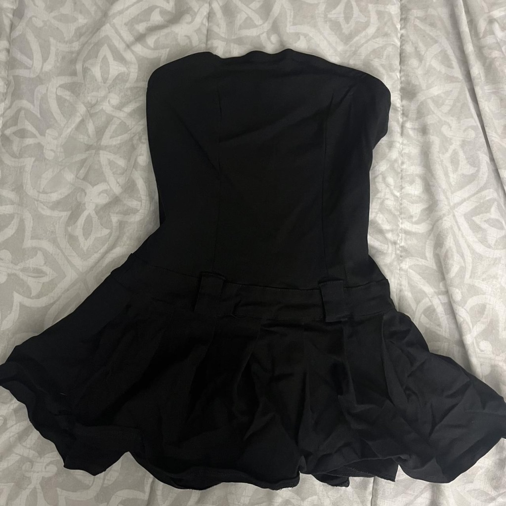 Pleated Mini Dress