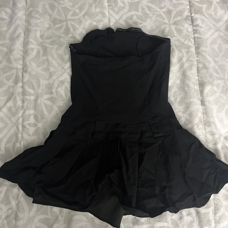 Pleated Mini Dress