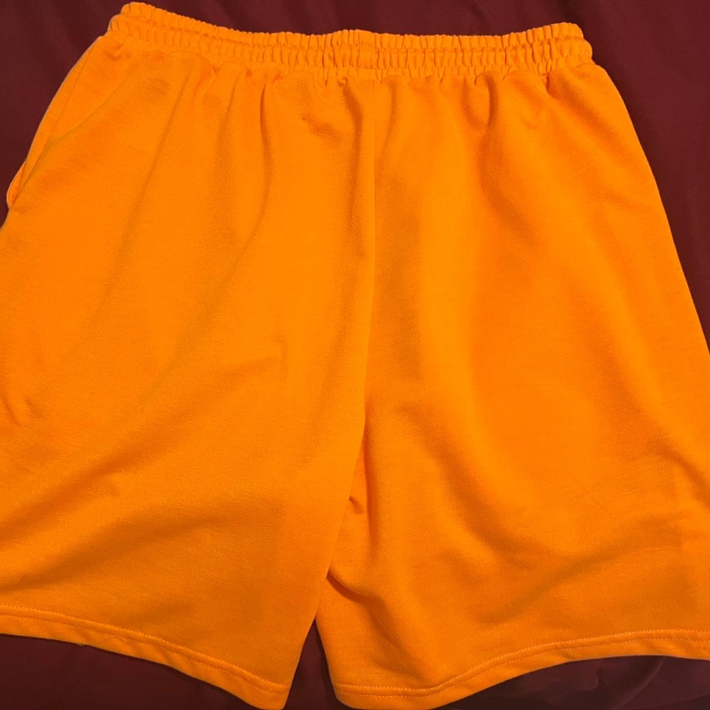 Printed Orange Shorts