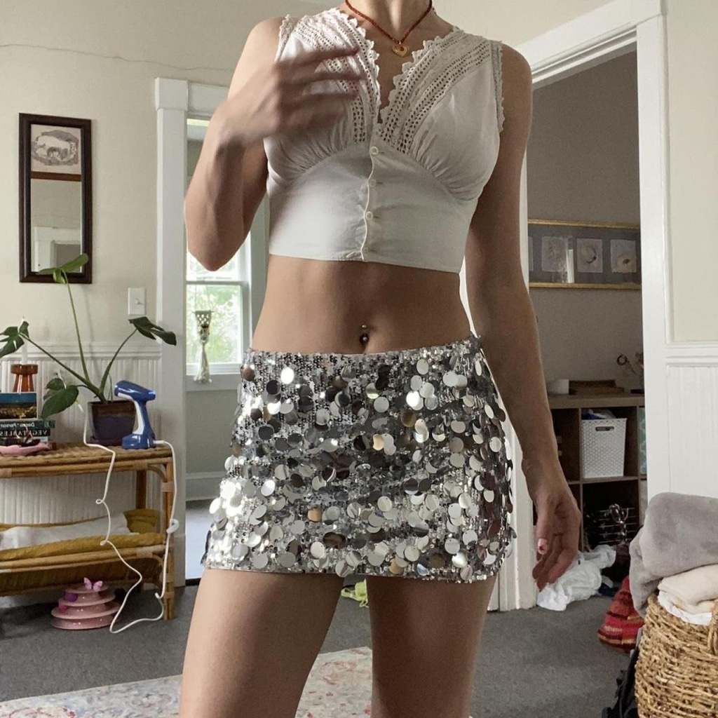 Sequin Mini Skirt