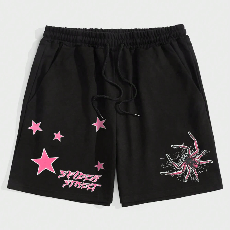 Printed Drawstring Shorts