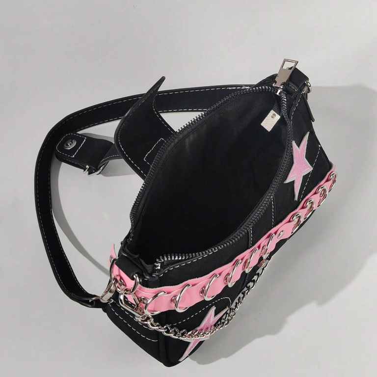 Black-Pink Shoulder Bag