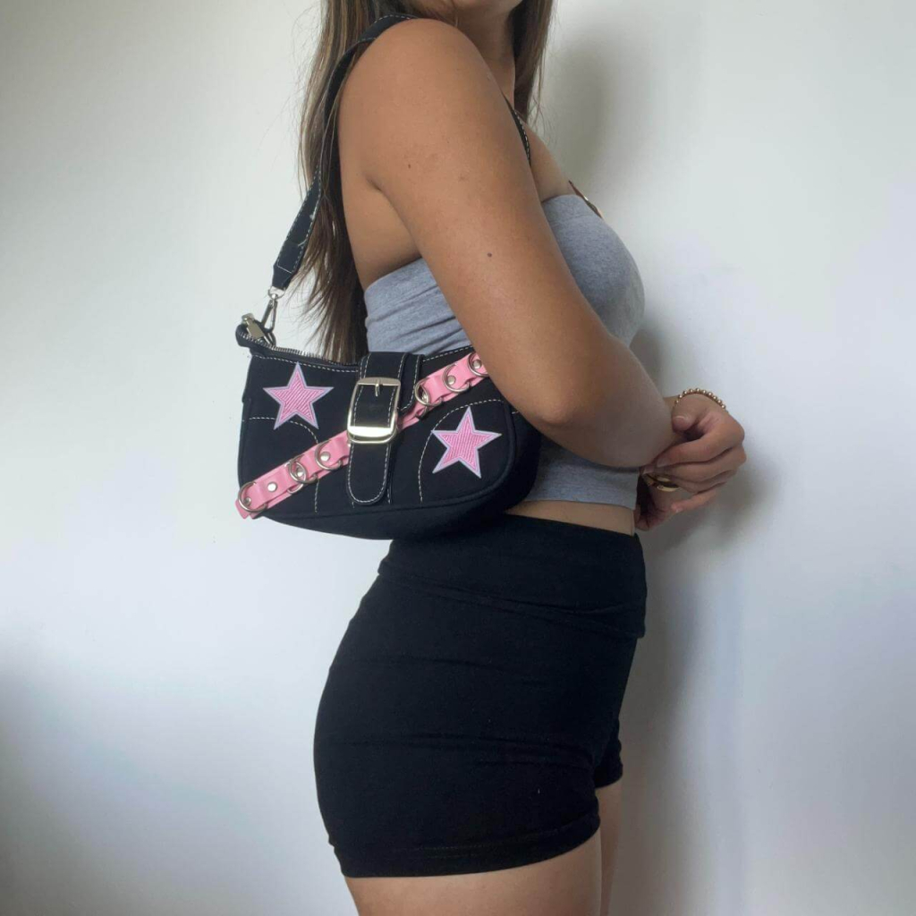 Black-Pink Shoulder Bag