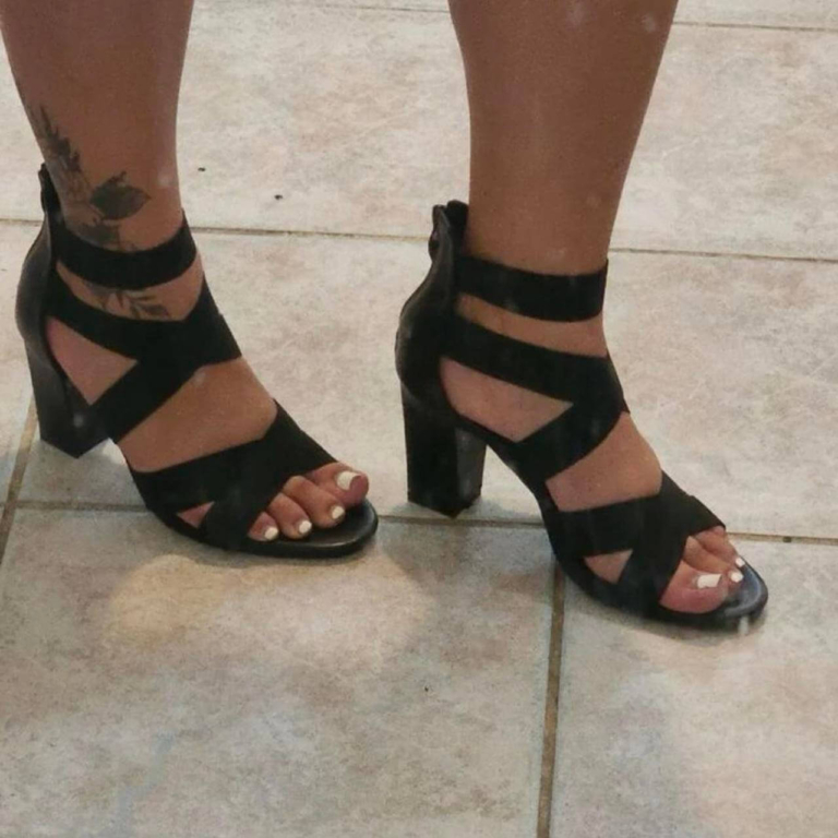 Strap Chunky Heels