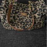 Y2K Leopard Print Shoulder Tote Bag