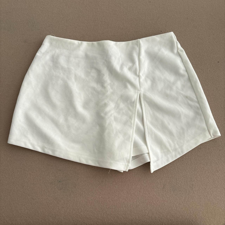 White Mini Skort