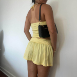 Yellow Halter and Skirt Set