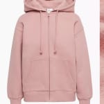 Zippered Hoodie With Dropped Shoulders