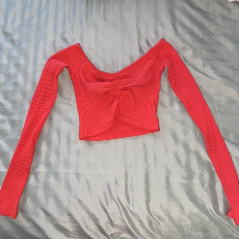 Tiger Mist Red Crop Top