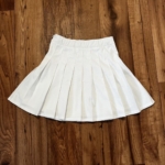 White Pleated Tennis Skirt