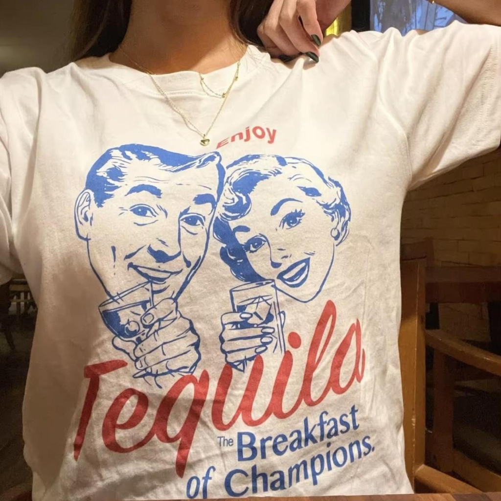 Women's White Tequila Graphic Tee