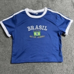 Y2K BRAZIL BABY TEE