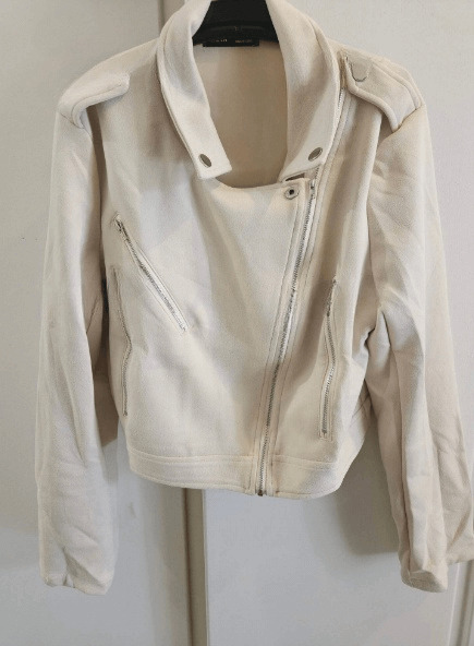 Lapel Neck Zip Up Jacket