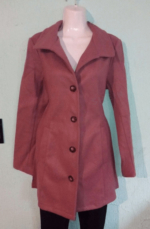 Button Front Pocket Side Overcoat