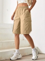 Flap Pocket Side Cargo Shorts