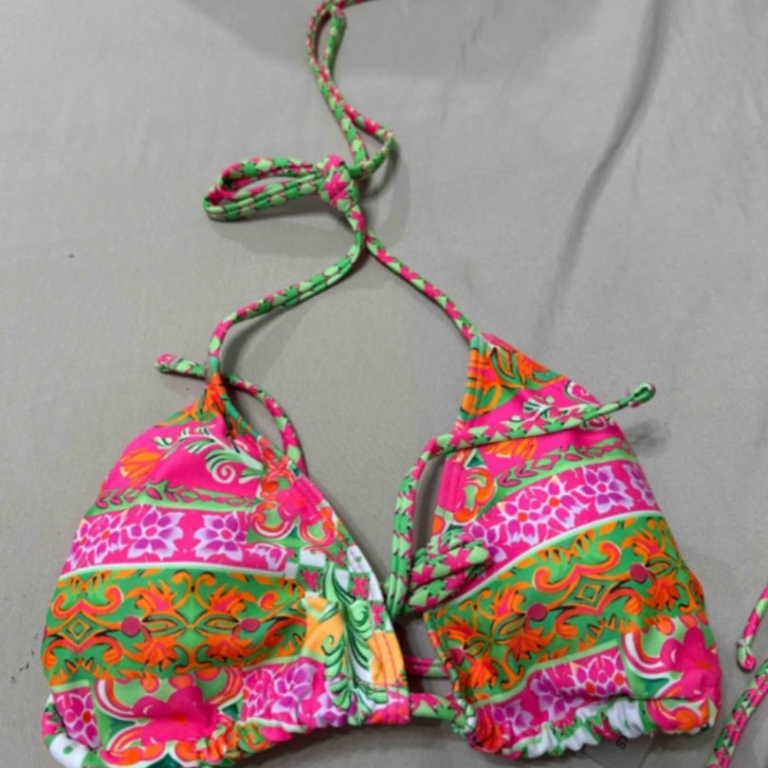 Floral Print Halter Bikini Set