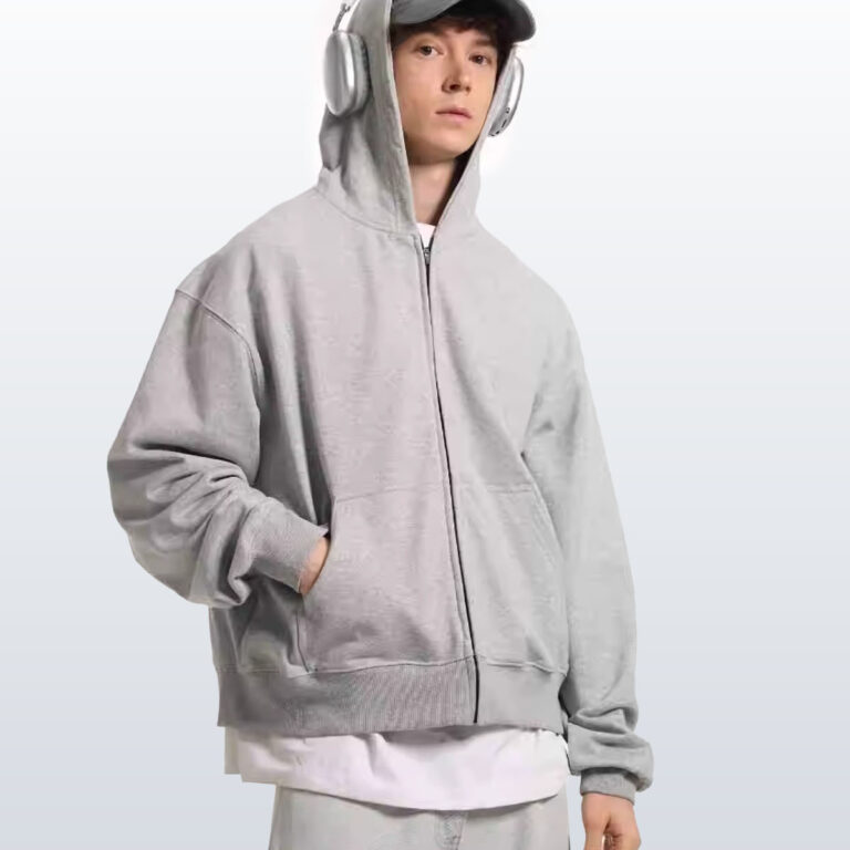 Lose yourself grey zip-up hoodie