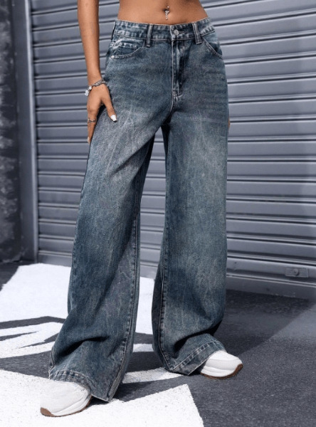 Vintage Loose Fit Denim Jeans