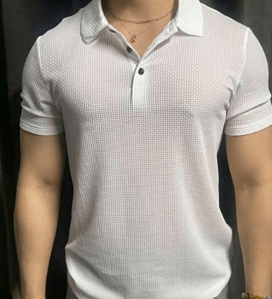 White Comfortable Polo Shirt