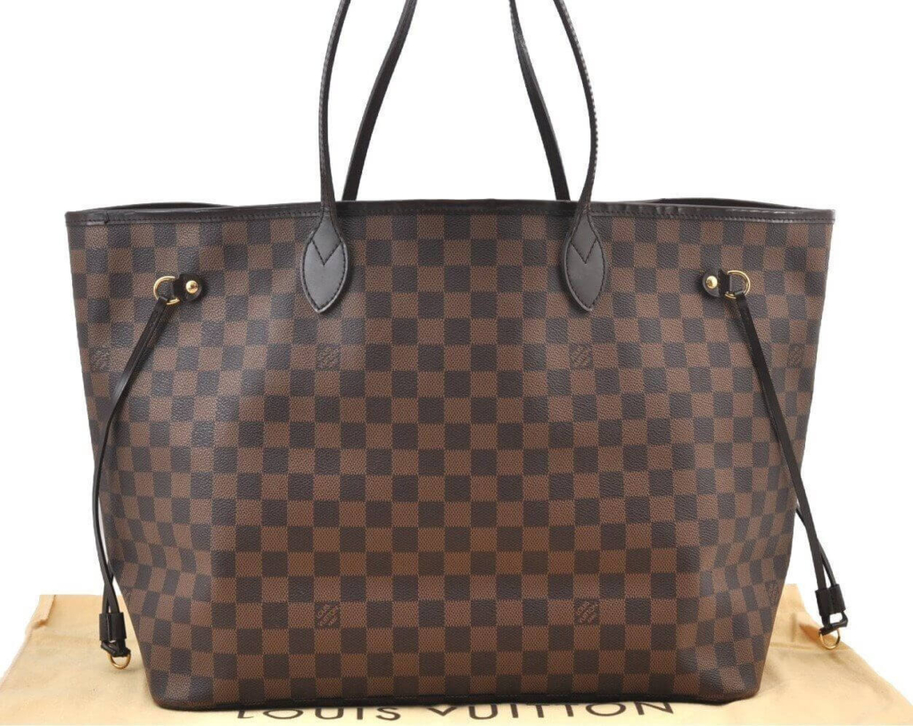 Louis Vuitton Damier Neverfull GM Shoulder Tote Bag