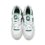 New Balance 550 White Green and Ivory Grey