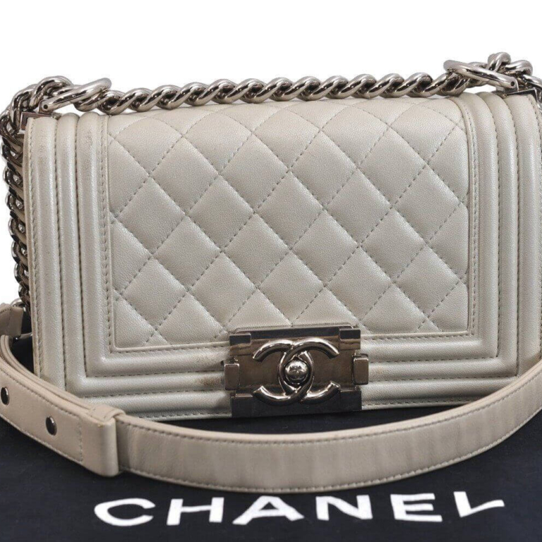 CHANEL BOY CHANEL Calf Skin Matelasse CC Shoulder Bag