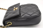 CHANEL Calf Skin Matelasse Chain Shoulder Cross Bag