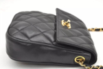 CHANEL Calf Skin Matelasse Chain Shoulder Cross Bag