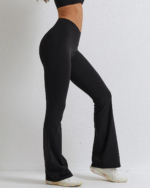 Flared Crossover Waistband Leggings