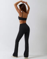 Flared Crossover Waistband Leggings