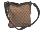 GUCCI Shoulder Cross Body Bag GG Canvas Leather