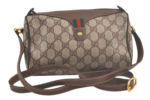 GUCCI Web Sherry Line Shoulder Cross Bag GG PVC Leather