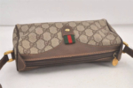 GUCCI Web Sherry Line Shoulder Cross Bag GG PVC Leather