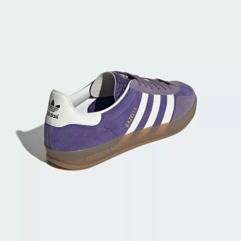 Adidas Gazelle Indoor Collegiate Purple and White