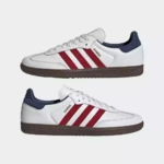 Adidas Samba OG Core White Victory Red Night