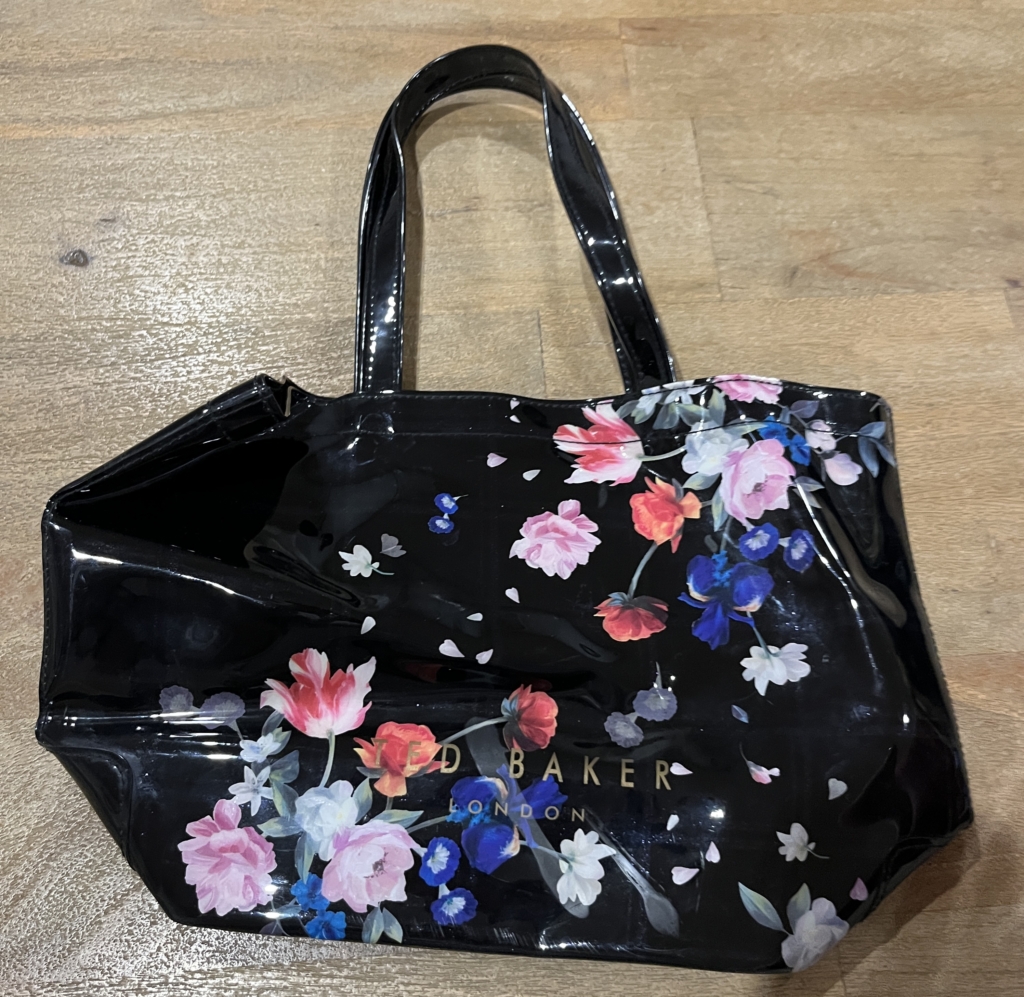 Black floral Ted Baker Bag