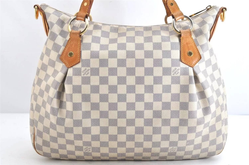 Louis Vuitton Damier Azur Evora 2Way Shoulder Tote Bag