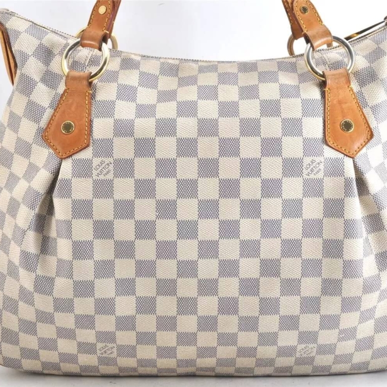 Louis Vuitton Damier Azur Evora 2Way Shoulder Tote Bag