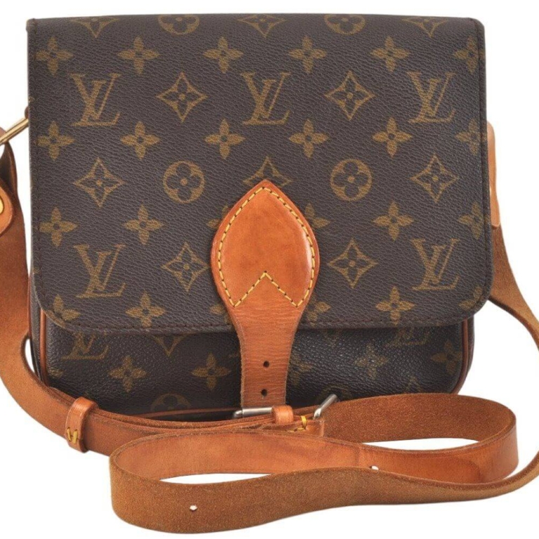 Louis Vuitton Monogram Cartouchiere MM Shoulder Cross Bag