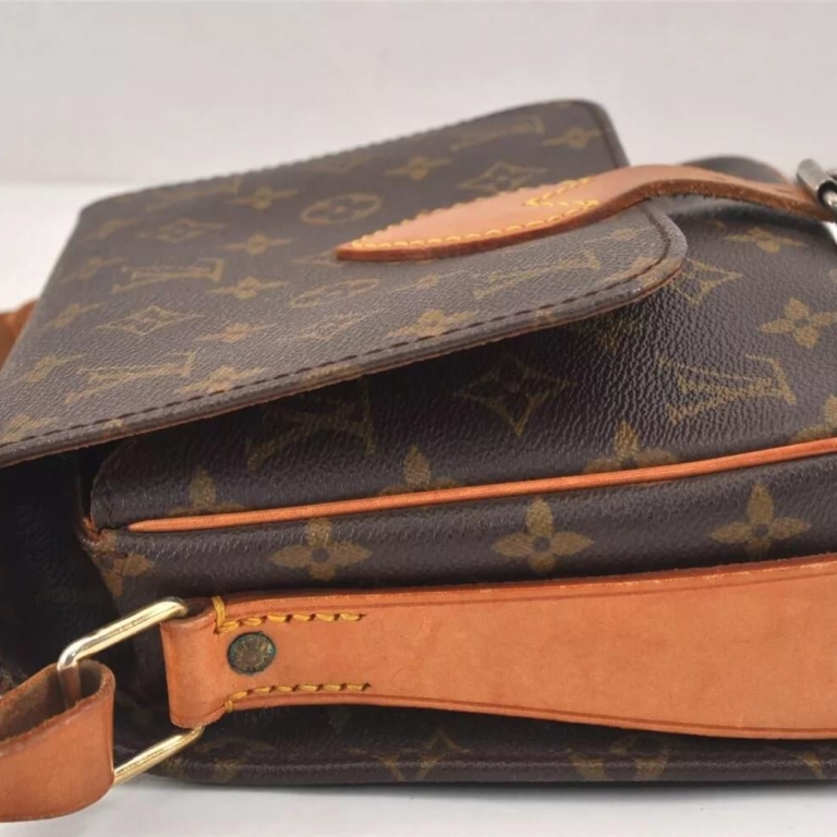 Louis Vuitton Monogram Cartouchiere MM Shoulder Cross Bag