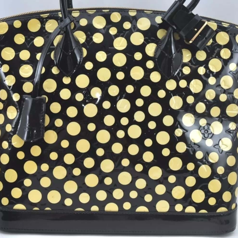 Louis Vuitton Vernis Dots Infinity LockitMM Yayoi Kusama Hand Bag