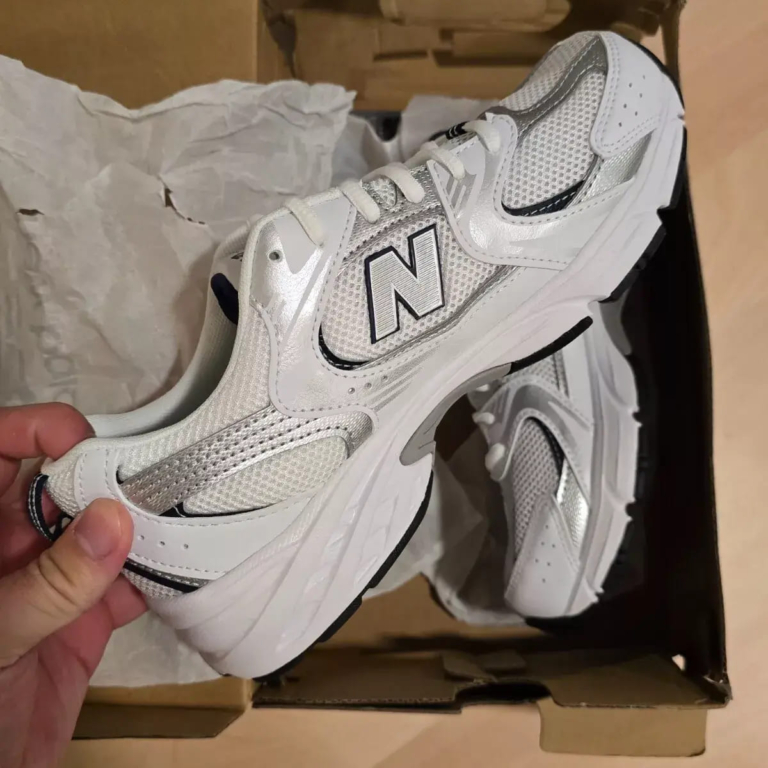 Size 5.5 - New Balance 530 White Natural Indigo