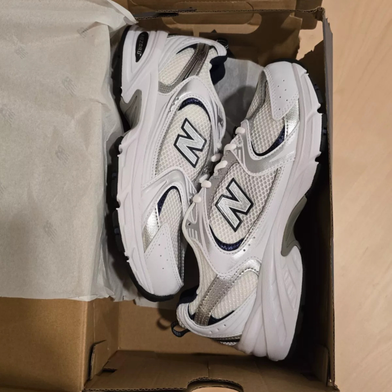 Size 5 - New Balance 530 White Natural Indigo